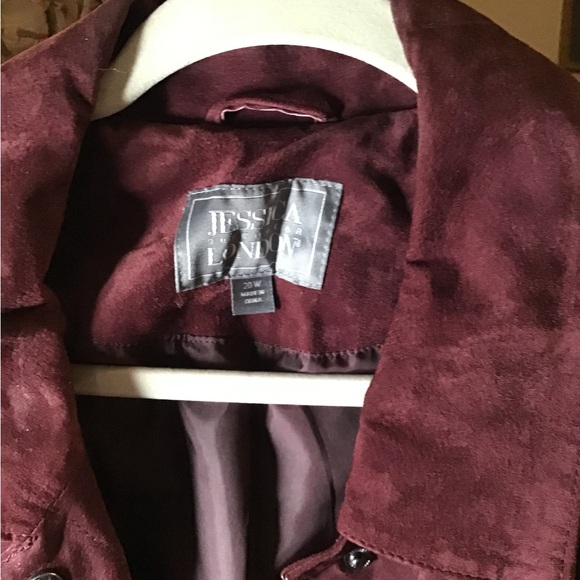 Jessica London Burgundy Jacket - Picture 1 of 3